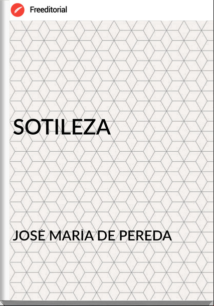 JOSÉ MARÍA DE PEREDA SOTILEZA