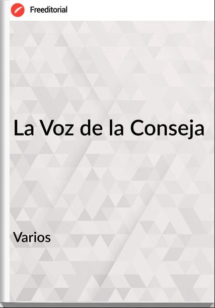 Varios - La Voz de la Conseja