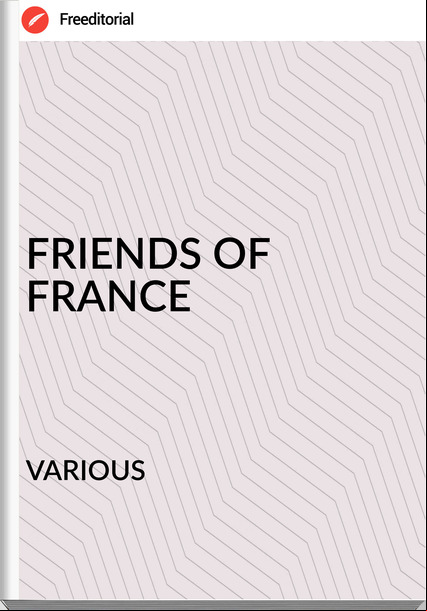 VARIOUS FRIENDS OF