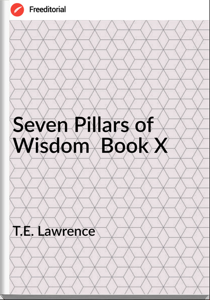 T.E. Lawrence - Seven Pillars of Wisdom  Book X